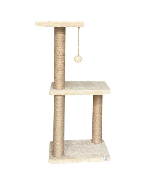 Albero per gatti Tina 1 beige - 35x28x80 cm