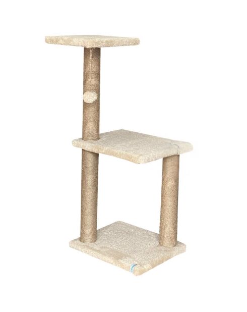 Albero per gatti Tina 1 beige - 35x28x80 cm