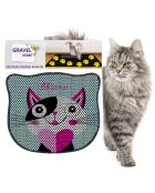 Tapis de litière pour chat Kdkafa0221 multicolore - 40x50 cm