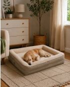 Felix Dog L crèmekleurig huisdierenbed - 75x55x18 cm