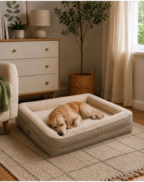Felix Dog L crèmekleurig huisdierenbed - 75x55x18 cm