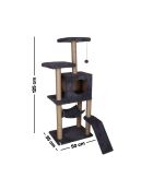 Casetta per gatti Pandora antracite - 50x35x125 cm