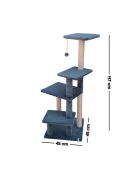 Árbol para gatos Alessi antracita - 45x45x117 cm