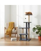 Árbol para gatos Alessi antracita - 45x45x117 cm