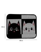 Nrszn0051 kattenbakmat zwart - 45x60 cm