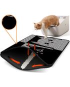 Nrszn0051 kattenbakmat zwart - 45x60 cm
