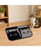 Nrszn0051 kattenbakmat zwart - 45x60 cm