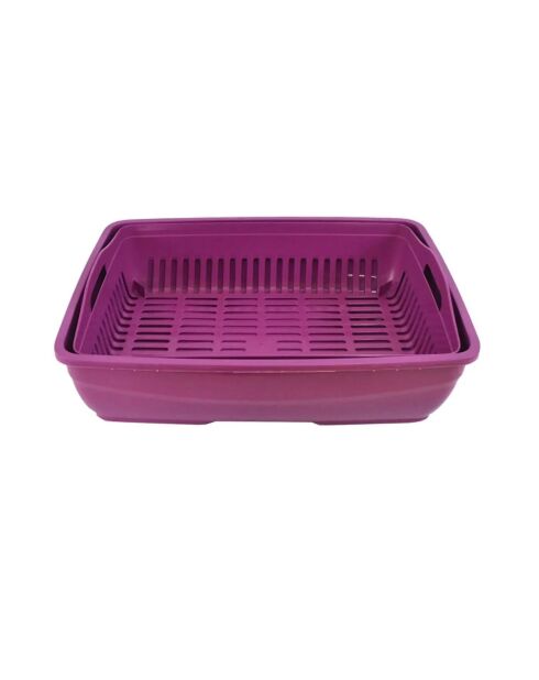 Toilethuis voor katten 5088-03-3 paars - 41x37,5x50 cm