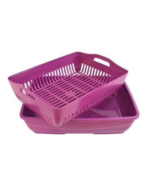 Toilethuis voor katten 5088-03-3 paars - 41x37,5x50 cm