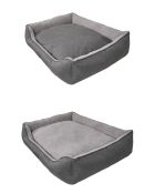 Zeus L grijs huisdierenbed - 75x95x22 cm