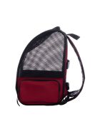 Bolsa de transporte para gatos Pugola roja - 43x23x38 cm