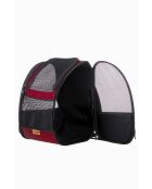 Bolsa de transporte para gatos Pugola roja - 43x23x38 cm