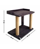 Liza kattenbed antraciet - 50x48x35 cm
