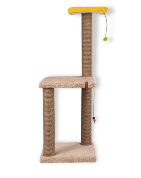 Albero per gatti Iki Katli crema - 34x34x82 cm