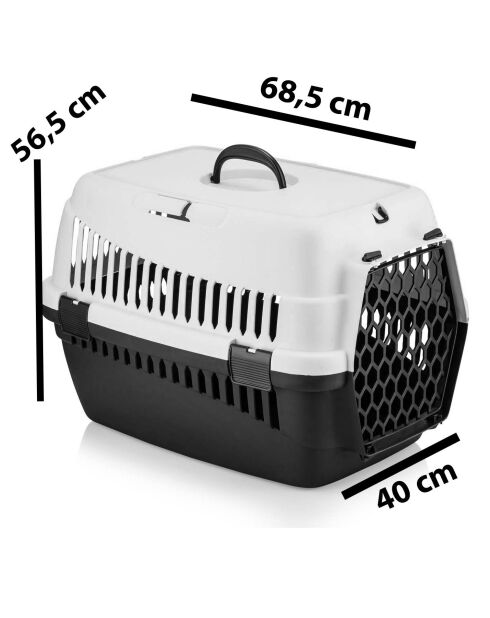 Transportbox voor dieren 5097-R-1 zwart - 56,6x40x68,5 cm
