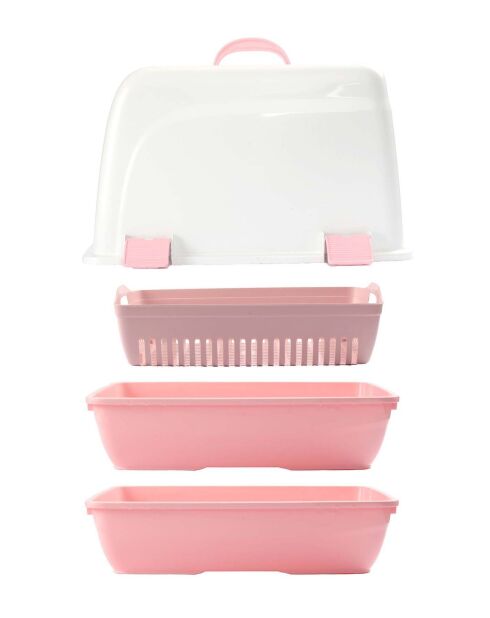 Toilethuis voor katten 5088-03-4 roze - 41x37,5x50 cm