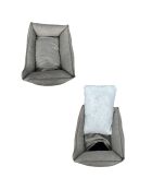 Cuccia per animali domestici Vanilla XL crema - 75x95x22 cm