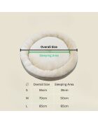 Cuccia per animali Bunny L grigia - 85x85x15 cm