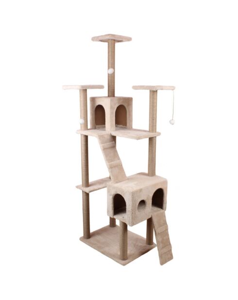 Beige kattenhuis Verona - 60x45x172 cm