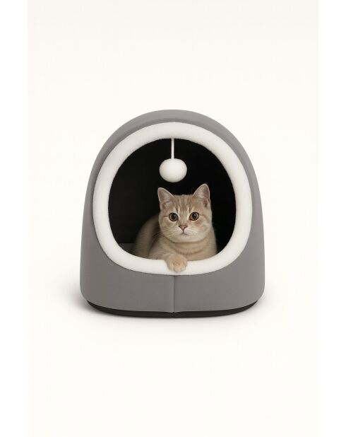 Lit pour chat Alaska STD gris - 40x35x35 cm