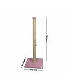 Aero beige kattenkrabber - 37,5x37,5x102 cm