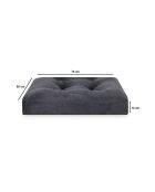 Max Dog M Tierbett, 74 x 62 x 12 cm, Anthrazit