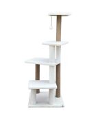 Krabpaal voor katten Alessi wit - 45x45x117 cm
