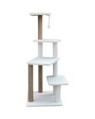 Krabpaal voor katten Alessi wit - 45x45x117 cm