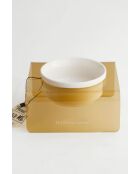 Tekli Seramik beige dierenkom - 16x16x8 cm