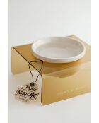 Tekli Seramik beige dierenkom - 16x16x8 cm
