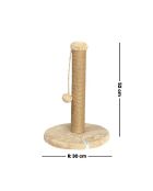 Griffoir pour chat Coris beige - 30x52 cm