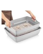 Maison de toilette pour chat 5088-03-1 grise - 41x37,5x50 cm