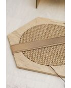 Altıgen 30 beige krabmat voor katten - 30x30x1 cm