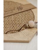 Altıgen 30 beige krabmat voor katten - 30x30x1 cm