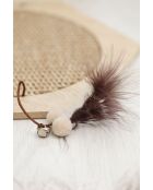 Altıgen 30 beige krabmat voor katten - 30x30x1 cm