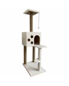 Casa para gatos Orion blanca - 50x35x115 cm