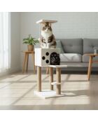 Casa para gatos Orion blanca - 50x35x115 cm