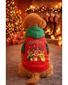 HOHOHO Noel 2XL hondenhoodie rood