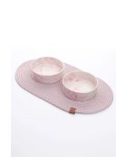Set di 2 ciotole rosa con animali - 14x5 cm