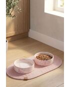 Set di 2 ciotole rosa con animali - 14x5 cm