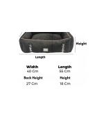 Paw Go Hundebett schwarz - 40x55x28 cm