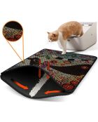 Alfombra de arena para gatos multicolor Nrszn0110, 45 x 60 cm