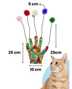 Giocattolo per gatti multicolore Miyav 1017 - 45x10 cm