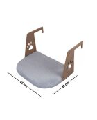Katzenbett Riana, 52 x 35 cm, grau