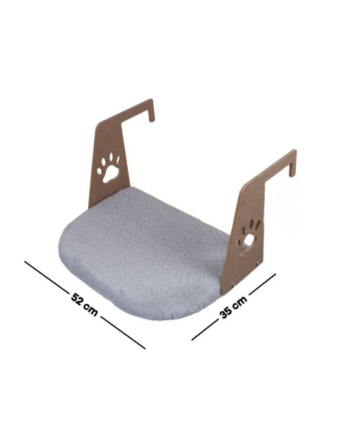 Lit pour chat Riana gris - 52x35cm