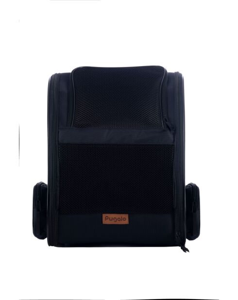 Pugola zwarte transporttas voor katten - 43x23x38 cm