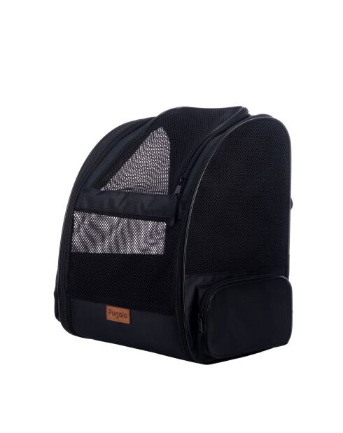 Pugola zwarte transporttas voor katten - 43x23x38 cm