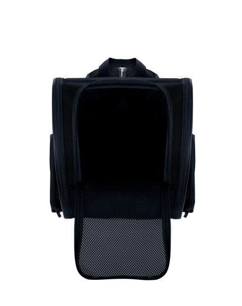 Pugola Transporttasche für Katzen, 43 x 23 x 38 cm, schwarz