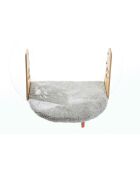 Lit pour animaux gris - 28x47 cm