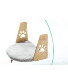 Lit pour animaux gris - 28x47 cm